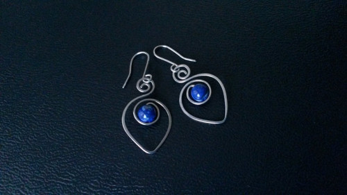 Spirálky s lapis lazuli — foto 4