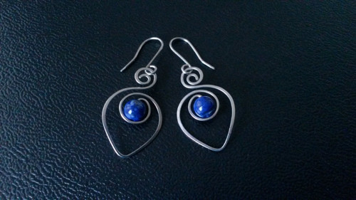 Spirálky s lapis lazuli — foto 3