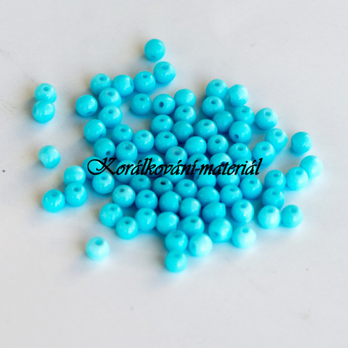 Skleněný korálek 3mm 70ks — foto 2