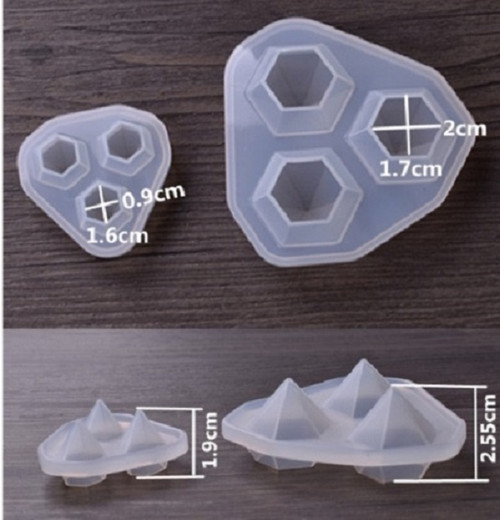 Silikonová forma - přívěšek diamant vel.S — foto 3