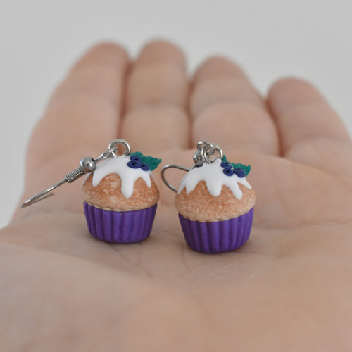 Cupcake náušnice - Chirurgická ocel — foto 2