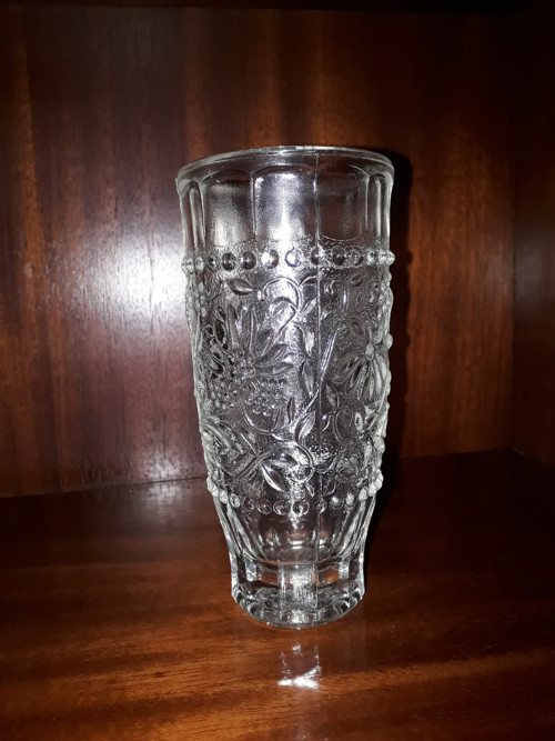 Retro váza - lisované sklo — foto 3
