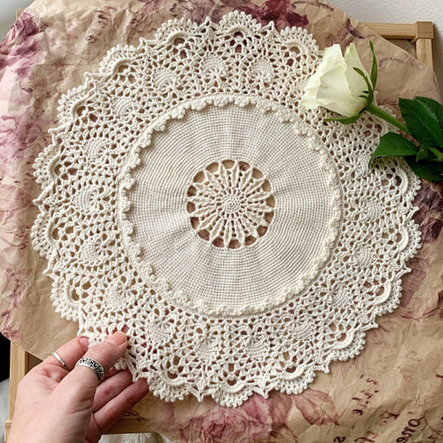 Háčkovaná dečka strukturovaná 33 cm — foto 4