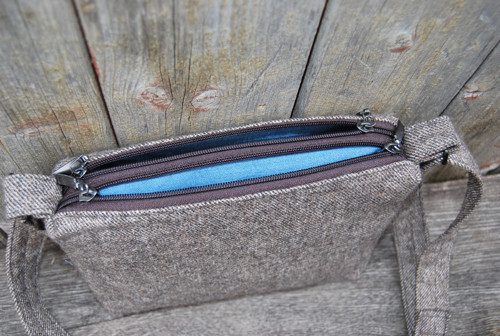 Crossbody tvídová — foto 3