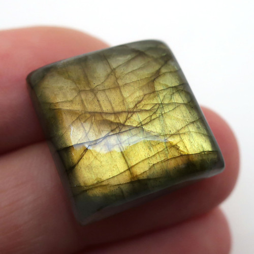 Kabošon labradorit geometrický 20mm — foto 2
