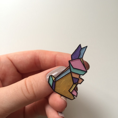 Brož Origami králík — foto 2