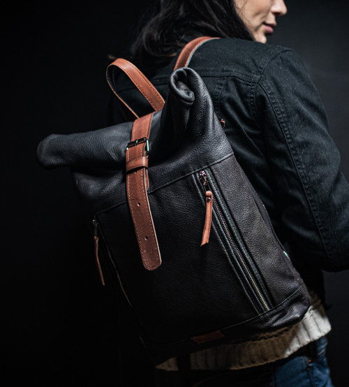 Leather Backpack Unisex — foto 4