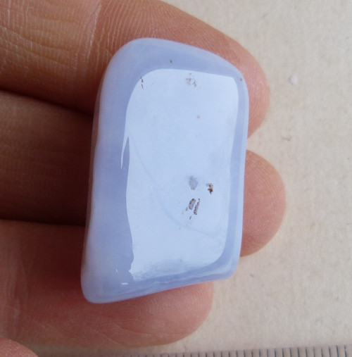 Chalcedon modrý krajkový - 3,1 cm - Extra — foto 5