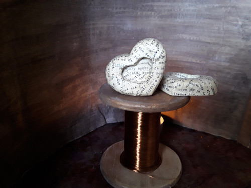 Betonová srdce sada " Decoupage " — foto 2