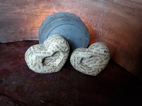Betonová srdce sada " Decoupage " — foto 6