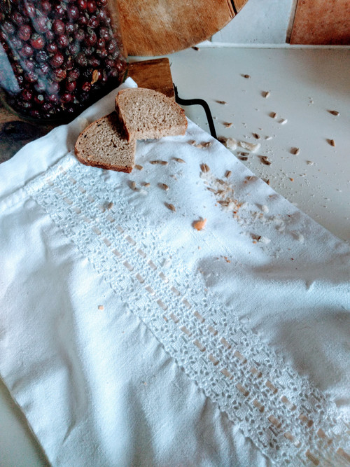 Ľanové vrecko na chlieb — foto 3