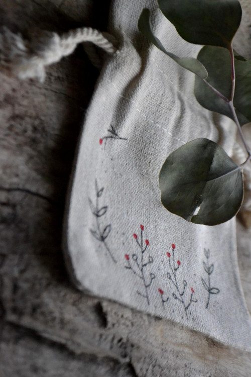 Herbarium - lněný pytlíček — foto 2