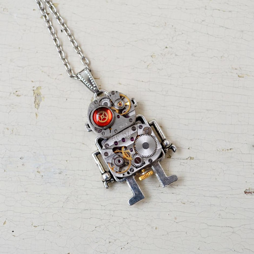Pan Robot.... , Steampunkový přívěsek — foto 2