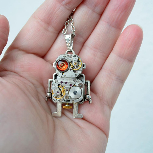 Pan Robot.... , Steampunkový přívěsek — foto 4