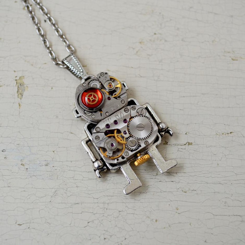 Pan Robot.... , Steampunkový přívěsek — foto 5