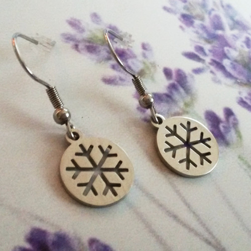 Náušnice Snowflake — foto 4