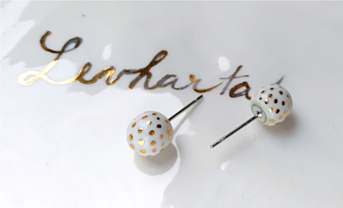Zlacené porcelánové kuličky — foto 6