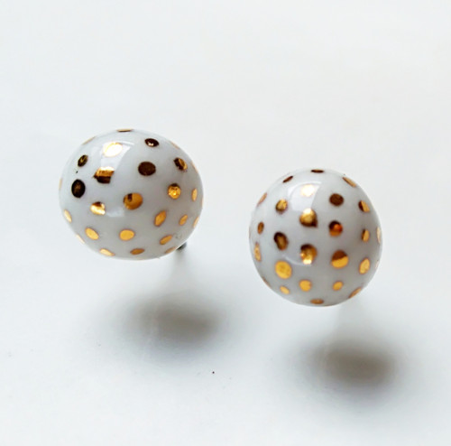 Zlacené porcelánové kuličky — foto 2