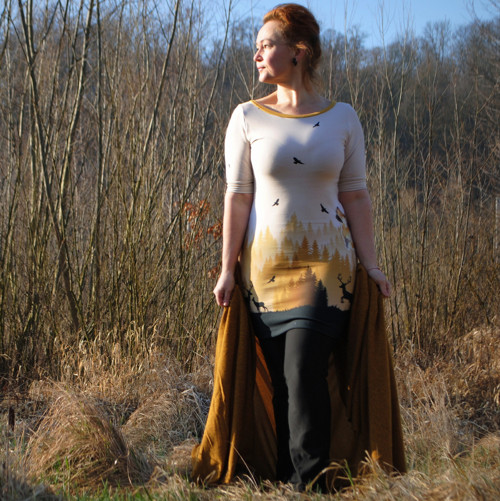 "Wild shadows", krátké šaty / tunika — foto 2