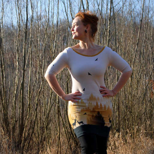 "Wild shadows", krátké šaty / tunika — foto 5