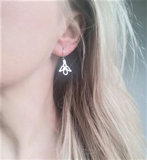 Ocelové náušnice*andělské*jemné — foto 2