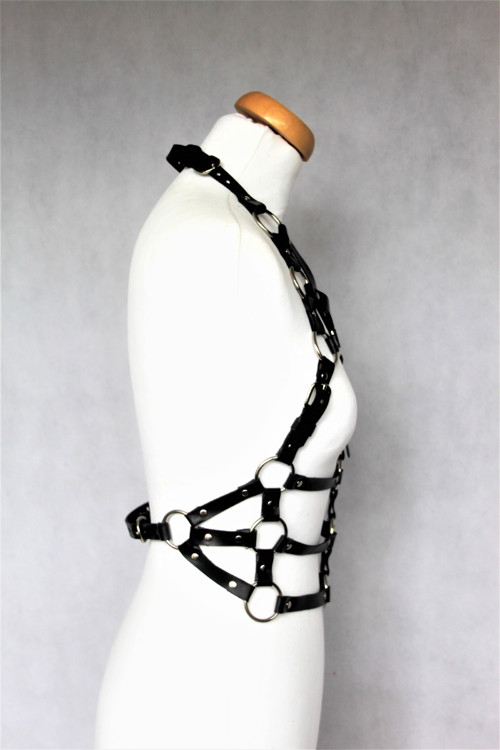 AURELIE, kožený postroj, Body Harness — foto 3