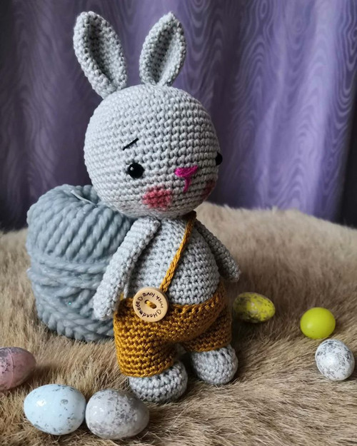 Háčkovaný Velikonoční Zajíček — foto 6