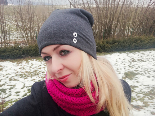 Šedá zimní pro obvod 54-57cm — foto 5
