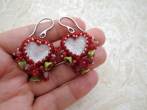 Náušnice Srdcovky "Strawberry" — foto 4