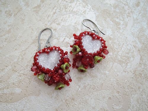 Náušnice Srdcovky "Strawberry" — foto 5