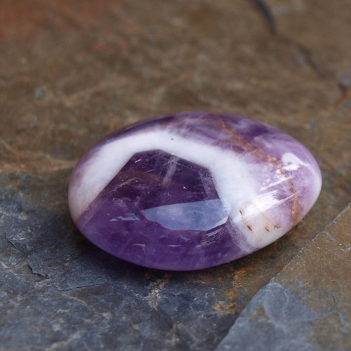 Ametyst chevron, placka 27 x 34 mm — foto 4