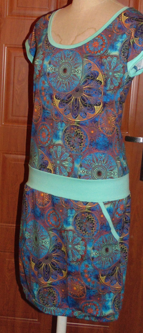 Šaty Mandala Tyrkys+Zelená+Mentol — foto 2