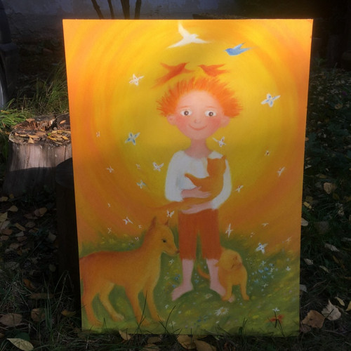 Malý František - malba 50x70cm — foto 3