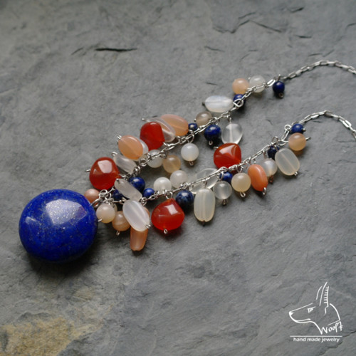 Náhrdelník s lapisem lazuli — foto 2