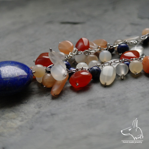 Náhrdelník s lapisem lazuli — foto 4