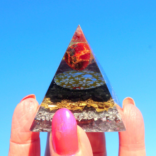 Orgonit Pyramida 8 * Granát se Šungitem — foto 2