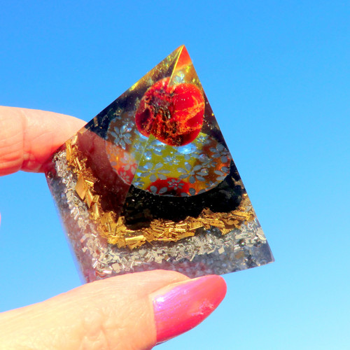 Orgonit Pyramida 8 * Granát se Šungitem — foto 3