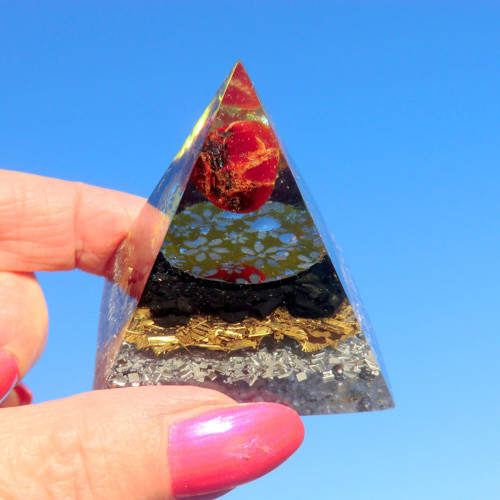 Orgonit Pyramida 8 * Granát se Šungitem — foto 6