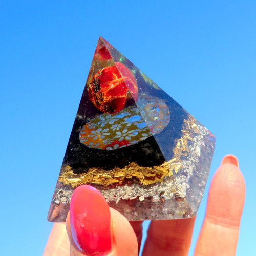 Orgonit Pyramida 8 * Granát se Šungitem — foto 5