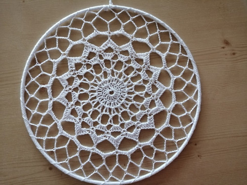 Kruh s háčkovanou krajkou - 25cm — foto 2