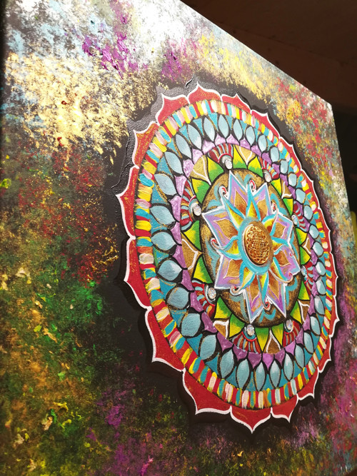 Mandala so symbolom Srí Yantra — foto 2