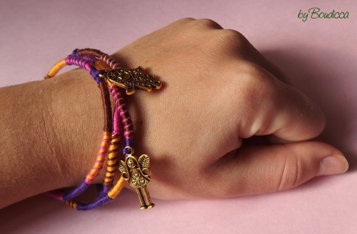 Khamsa! indiánský náramek s amulety — foto 3
