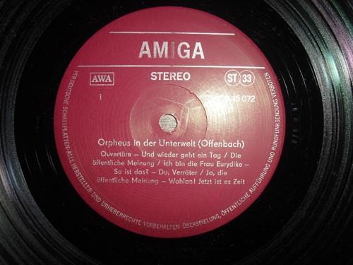 ORPHEUS IN DER UNTERWELT, gramodeska — foto 2
