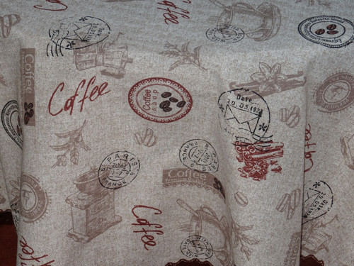 Ubrus -COFFEE kulatý-140 — foto 2