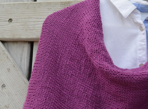 Cotton merino šál - vřesový — foto 4
