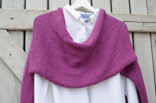 Cotton merino šál - vřesový — foto 5