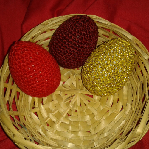 Háčkovaná vajíčka - 3 ks — foto 3