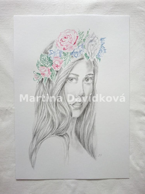Dívka s věnečkem — foto 2