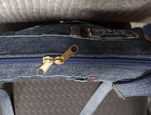 Crossbody riflová - Kabelka "A7" — foto 3