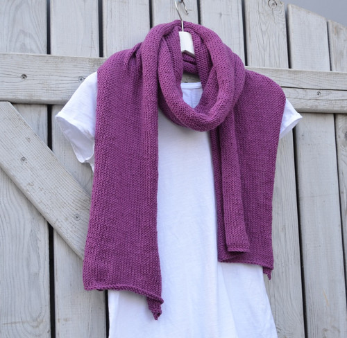 Cotton merino šál - vřesový — foto 2